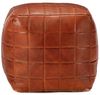 vidaXL Pouf Hellbraun 40 x 40 x 40 cm Echtes Ziegenleder 248135 Bild 4
