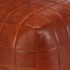 vidaXL Pouf Hellbraun 40 x 40 x 40 cm Echtes Ziegenleder 248135 Bild 3