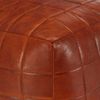 vidaXL Pouf Hellbraun 40 x 40 x 40 cm Echtes Ziegenleder 248135 Bild 5
