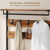 HOMCOM Garderobenständer, (Set, 1 St, 1), 5-in-1 Flurgarderobe mit Bank & Schuhregal Bild 4