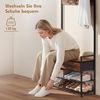 HOMCOM Garderobenständer, (Set, 1 St, 1), 5-in-1 Flurgarderobe mit Bank & Schuhregal Bild 5