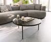 Couchtisch Torell 80x80 cm Keramik Laminam®Noir Desir Braun Metallrahmen Effektfinish Titan Bild 2