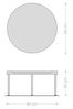 Couchtisch Torell 80x80 cm Keramik Laminam®Noir Desir Braun Metallrahmen Effektfinish Titan Bild 3