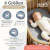 Laleni 2er-Set Premium Spannbettlaken für Beistellbett 50x89 cm - Oeko-Tex Zertifiziert, 100% Baumwolle, atmungsaktives Spannbetttuch Jersey Baby, 150 g/m², Moonlight Grey - Grau Bild 2