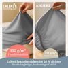 Laleni 2er-Set Premium Spannbettlaken für Beistellbett 50x89 cm - Oeko-Tex Zertifiziert, 100% Baumwolle, atmungsaktives Spannbetttuch Jersey Baby, 150 g/m², Moonlight Grey - Grau Bild 4