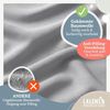 Laleni 2er-Set Premium Spannbettlaken für Beistellbett 50x89 cm - Oeko-Tex Zertifiziert, 100% Baumwolle, atmungsaktives Spannbetttuch Jersey Baby, 150 g/m², Moonlight Grey - Grau Bild 3