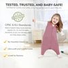 Mama Cheetah Toddler Sleep Sack with Feet 4T-5T, 1.0 TOG Organic Cotton Baby Wearable Blankets with Legs, Baby Sleeping Bag for Walkers, Early Walker X-Large Bild 2