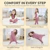 Mama Cheetah Toddler Sleep Sack with Feet 4T-5T, 1.0 TOG Organic Cotton Baby Wearable Blankets with Legs, Baby Sleeping Bag for Walkers, Early Walker X-Large Bild 4