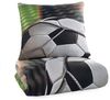 Bettwäsche mit Fußball Tor 135 x 200 cm, 100 % Baumwolle Bild 3
