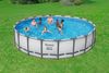 Steel Pro MAX™ Frame Pool Komplett-Set mit Filterpumpe Ø 610 x 132 cm, lichtgrau, rund Bild 5