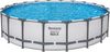 Steel Pro MAX™ Frame Pool Komplett-Set mit Filterpumpe Ø 610 x 132 cm, lichtgrau, rund Bild 3