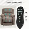 HOMCOM Massagesessel mit Liegefunktion, Massagefunktion (Fernsehsessel, 1-St, TV-Sessel), mit Heizfunktion, Taschenfederkern, Fernbedienung und Seitentasche Bild 5