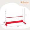 Pinolino 'Hoppe' Hürde, Massivholz rot / weiß , 92 x 67 x 50 cm Bild 2