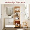 Standregal mit 5 Ablageflächen & Stauraum aus Bambus Bild 4