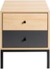 HAKU Möbel Konsole anthrazit, Eiche natur, schwarz, MDF, Metall - Maße: B 40 x H 50 x T 45 cm, Style: Modern Bild 4