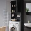 Waschmaschinenschrank Irma Anthrazit Hochglanz 64 x 190.5 cm Vicco Bild 5