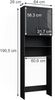 Waschmaschinenschrank Irma Anthrazit Hochglanz 64 x 190.5 cm Vicco Bild 3