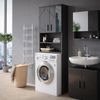 Waschmaschinenschrank Irma Anthrazit Hochglanz 64 x 190.5 cm Vicco Bild 2