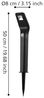 Eglo 48688 2er Set LED Z_SOLAR schwarz L:7cm B:8cm H:36cm Sensor Bild 4