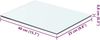vidaXL Regalböden 2 Stk. Glas Transparent 40x25 cm 3051555 Bild 2