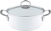 Riess Riess niedriger Topf mit Deckel 16cm Arcticweiss R0655033 Bild 1