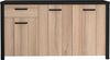 Forte BLACK HILL Sideboard mit 1 Schublade und 3 Türen, Holzwerkstoff, Comano Pflaume/Schwarz, B x H x T: 159,8 x 86,3 x 52,3 cm Bild 3