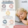Laleni 2er-Set Jersey Spannbettlaken Laufgitter quadratisch 100x100 cm - Oeko-Tex Zertifiziert, 100% Baumwolle, atmungsaktives Spannbetttuch für Baby, 135 g/m², Moonlight Grey - grau Bild 2