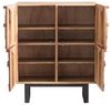 Highboard Greenland massivum Mango Massivholz braun 100x128x45 cm rustikal Boho-Stil Wohnzimmer-Kommode Anrichte Unikat recycelt Bild 5