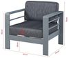 Outdoor-Sessel Avise Aluminium Dunkelgrau [casa. pro] Bild 2