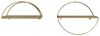 Hanah Home Stylish Wall Shelf (2 Pieces), Gold & Oak, 30 x 45 x 15 cm | 100% Melamine Coated Particle Board, 18 mm Thick | Durable Electrostatic Powder Coated Metal Legs, Perfect for Modern Decor Bild 5