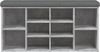 vidaXL Schuhbank Betongrau 102x32x50 cm Holzwerkstoff 835113 Bild 4