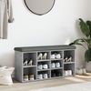 vidaXL Schuhbank Betongrau 102x32x50 cm Holzwerkstoff 835113 Bild 3