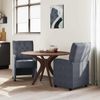 vidaXL Esszimmerstühle mit Rollen 2 pcs Dunkelgrau 58 x 67 x 97 cm 42017867 Bild 3