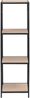 Hängeregal >Carney< in Wildeiche aus Metall - 37x108x24cm (BxHxT) Bild 2