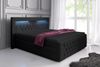 Boxspringbett Sonno mit RGB, USB und Stauraum 160x200 Schwarz H3 (70-100kg) Bild 2