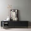 TV-Board Gunnar aus FSC-Kiefer, modern, mattschwarz, 200 cm, flexibel aufstellbar Bild 2