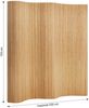 Homestyle4u Paravent Raumteiler, Bambus, braun, 250 x 0,3 x 200 cm (BxTxH) Bild 4