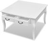 vidaXL Couchtisch mit 4 Schubladen Weiß 242436 Bild 3