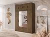 Kleiderschrank Elena 4D mit Spiegel (Farbe: Eiche Lefkas, mit Schrankaufsatz) Bild 2