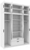 Kleiderschrank Elena 4D mit Spiegel (Farbe: Eiche Lefkas, mit Schrankaufsatz) Bild 3