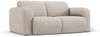 Micadoni Sofa Molino 2-Sitzer Strukturierter Stoff Beige Bild 2