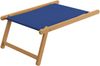 Gartenliege blau Strandliege Relaxliege Fußablage Sonnendach Buche Klappstuhl 10-307 N F S Bild 5