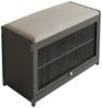 HTI-Living Schuhschrank mit Schiebetür und Sitzkissen Grau (1 Stück, 1-St, 1 Schuhschrank mit Sitzkissen) Sitzkissen mit Polyesterbezug in Leinenoptik Bild 2