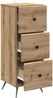 vidaXL Schubladenschrank Artisan-Eiche 33 x 34,5 x 90 cm Holzwerkstoff 895544 Bild 3