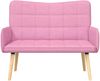 vidaXL 2-Sitzer Sofa Rosa 115 x 61 x 87 cm Stoff 42028901 Bild 4