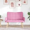 vidaXL 2-Sitzer Sofa Rosa 115 x 61 x 87 cm Stoff 42028901 Bild 3