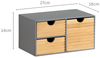 KESPER 58961 Organizer mit 3 Schubladen, grau, FSC / Mini-Kommode Bild 2