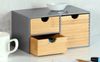 KESPER 58961 Organizer mit 3 Schubladen, grau, FSC / Mini-Kommode Bild 4