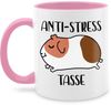 Shirtracer Tasse Anti Stress Meerschweinchen, Keramik, Statement Sprüche Bild 4