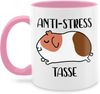Shirtracer Tasse Anti Stress Meerschweinchen, Keramik, Statement Sprüche Bild 5